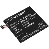 123accu Alcatel TLp020K2 / C2000023C2 accu (3.8V, 2000 mAh, huismerk)