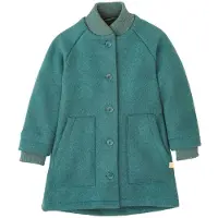 Disana - Kid's Vilten Jas - Lange jas 98/104, turkoois