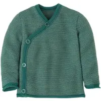 Disana - Kid's Melange Vest - Merinovest 62/68, turkoois
