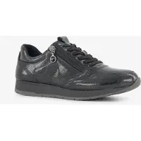 Tamaris lak dames sneakers zwart maat 38