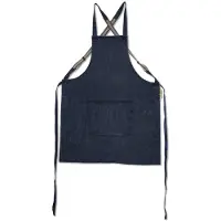 Dutchdeluxes Schort Denim & Canvas Bretel Style Brute-64,5 x 78 cm