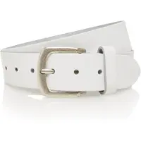 Timbelt Leren Riem 4 cm Wit