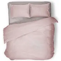Eleganzzz Dekbedovertrek Hotel Kwaliteit Satijn Streep - blush 240x200/220cm