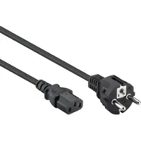 Nedis C13 (recht) - CEE 7/7 (recht) stroomkabel | 3x 1,00mm | zwart | 10 meter