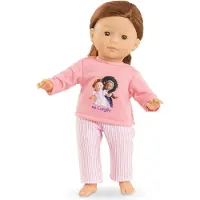 Corolle poppen pyjama roze 36cm - poppenkleding set.