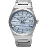 Seiko - heren horloge - zilverkleurig met band