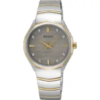 Seiko SUR616P1 Dameshorloge Diamant Bicolor