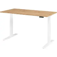 Hammerbacher VXMKA Elektrisch hoogteverstelbaar Zit-sta-bureau Eiken C-Voet 1,600 (B) x 800 (D) x 1,200 (H) mm Spaanplaat, Staal