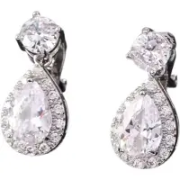 Charme Bijoux Clip oorbellen -Inaya- zilverkleur- geen gaatje-
