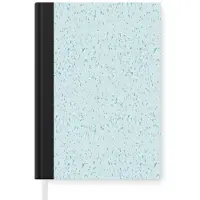 MuchoWow Notitieboek - Schrijfboek - Terrazzo - Patroon - Kleurrijk - Baby Blauw - Notitieboekje klein - A5 formaat - Schrijfblok