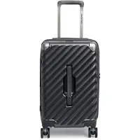 Carryon Trunk Handbagage Koffer 44 ltr – Harde Trolley met expander – TSA-slot – Zwart