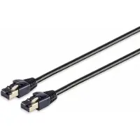 S-Conn Patchkabel cat 8.1 F/FTP PIMF LSZH schwarz 1,5m