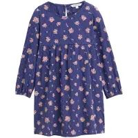 Tom Tailor - Mini jurk met bloemenpatroon - Maat 92/98 - dark blue multi color flower