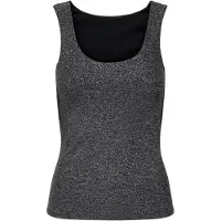 ONLY Top 'ONLea' zwart / zilver