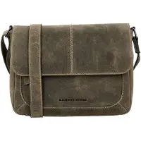 Hide & Stitches Schoudertas met Overslag Idaho Olijf