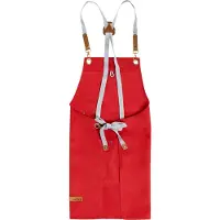 Beliani BRASSICA - Keukentextiel set - Rood - Polyester