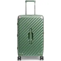 Carryon Trunk Middenmaat Koffer 67cm – Harde Trolley 83 ltr met expander – TSA-slot – Groen