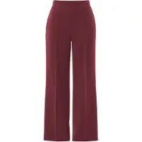 Pieces Pantalon 'PCBossy' karmijnrood / wit