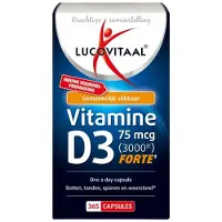 Lucovitaal - Vitamine D3 75mcg Forte - 3 x 365 capsules - Voordeelverpakking
