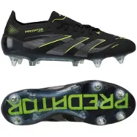 Adidas Predator Elite SG Electric Stealth - Zwart/Grijs/Lucid Lemon