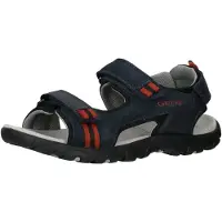 Geox Open schoenen 'J S. Strada A' grijs / oranje