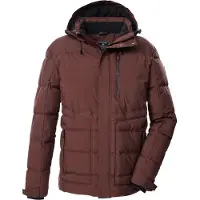 Killtec heren winterjas - padded - 43321 - bruin/rood - maat M