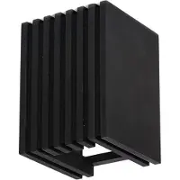 Blij Design Moderne Wandlamp GU10 Brick 1 Lichtpunt Zwart Hout Woonkamer Gang/Hal Keuken Dimbaar