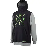 Watts Orbital softshell ski jas lichtgrijs/groen - unisex - maat L