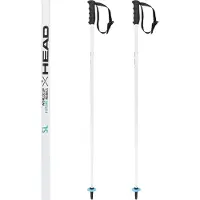 Head Skistok Worldcup SL JR Race White/Black/Speed Blue-95 cm