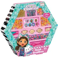Totum Gabby's Poppenhuis kralen set 1500 delig | armbandjes maken speelgoed meisjes vanaf 3 jaar | knutselset sieraden maken creatief speelgoed Gabby's Dollhouse cadeau tip
