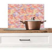 KitchenYeah Spatscherm keuken 60x40 cm - Kookplaat achterwand Vloeiend - Olie - Verf - Texturen - Multi - Zacht - Muurbeschermer - Spatwand fornuis - Hoogwaardig aluminium