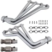 BBK 10-15 Camaro LS3 L99 Long Tube Exhaust Headers With Converters - 1-3/4 Chrome
