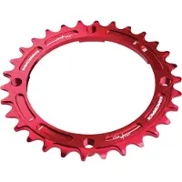 Race Face Smal Breed Enkele Kettingring 104mm BCD Rood