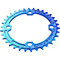 Race Face Smal Breed Enkele Kettingring 104mm BCD Blauw