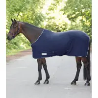 Waldhausen Economic Zweetdeken met singels - Paardendeken - 135 cm - Blauw