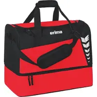 Erima Six Wings Bodemvak Sporttas L Rood - Zwart
