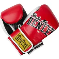 Benlee Bang Loop Leather Boxing Gloves Rood 14 oz