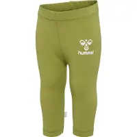 Hummel Leggings olijfgroen / wit