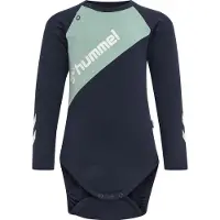 Hummel Body l/ä - HmlSeoul - Navy m. Hellblau - - 74 - Body L/Ä