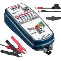 Optimate 6 Ampmatic - TM360 - 12V 6A Acculader & Onderhouder – Slimme Automatische 9-stappen Lader voor 12V Loodzuur, AGM & GEL Accu’s – Veilige 24/7 Onderhoudslader, Weerbestendig
