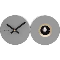 Karlsson Klok Duo Cuckoo Matt Mouse Grey 26 x 13 cm