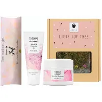 Therme Cadeauset Mindful Blossom Juf - Hand Balm 75ml Mindful Blossom - Mini Body Butter 75g Mindful Blossom - ARELO Lieve Juf Thee