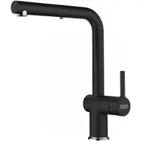 Franke 115.0653.384, Opens naar buiten, Zwart, Messing, Handgreep, Enkel, 3/8"