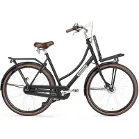 POPAL Cargo Aluminium N7 Transportfiets - Stadsfiets - Aluminium Frame - Dames - 50 centimeter - Mat Zwart