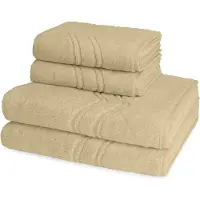 Ross Dames en Heren 2 X handdoek 2 X douchedoek - per set Cashmere feeling
