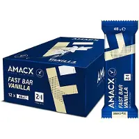 Amacx Fast Vanilla Eenheden Dozen Energierepen 12 Eenheden