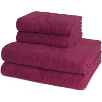 Ross Dames en Heren 2 X handdoek 2 X douchedoek - per set Cashmere feeling