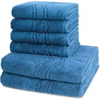 Ross Dames en Heren 4 X handdoek 2 X douchedoek - per set Cashmere feeling