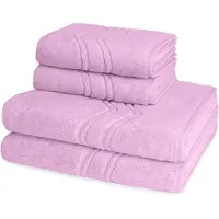 Ross Dames en Heren 2 X handdoek 2 X douchedoek - per set Cashmere feeling