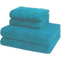 Ross Dames en Heren 2 X handdoek 2 X douchedoek - per set Cashmere feeling